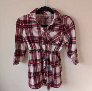 Monkey Bars Plaid Collared Toddler Dress 2-3T